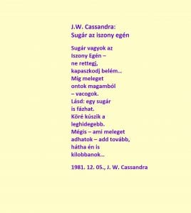 Sugár az Iszony egén | A poem By J W Cassandra at UpDivine