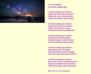 A szikrázó csillagos ég | Hungarian Poem By J.W. Cassandra at UpDivine