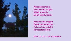 Az Isten háta mögött | Hungarian Poem by JW Cassandra at UpDivine