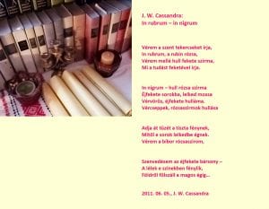 In Rubrum In Nigrum | Poem by JW Cassandra at UpDivine