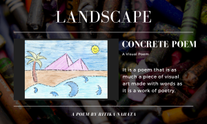 Landscape | A Concrete Poem by Ritika Nahata at UpDivine.com