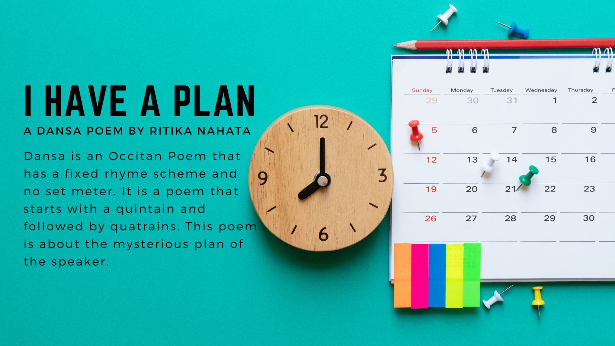 I Have A Plan | A Dansa Poem by Ritika Nahata at UpDivine